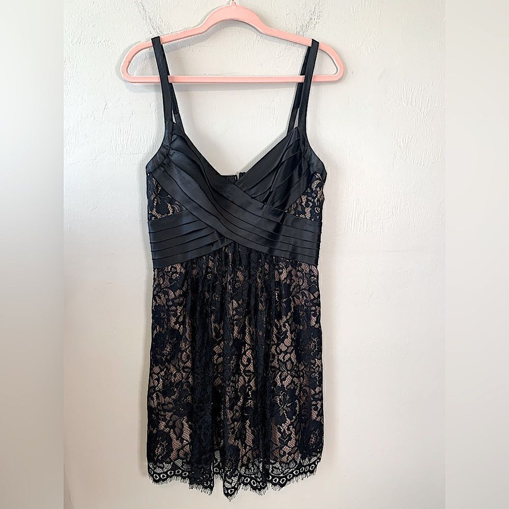 BCBG Maxazria black lace dress size 10